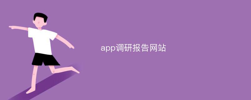 app调研报告网站